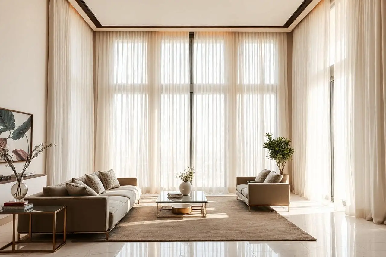 Curtains & Blinds supply and installation in Dubai & UAE by Azeemah Floors