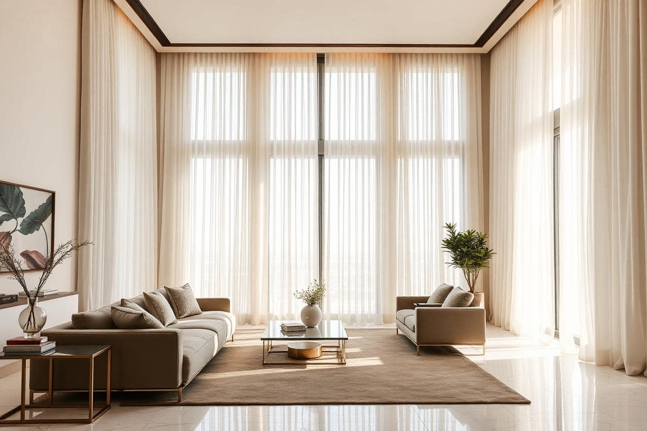 Curtains & Blinds supply and installation in Dubai & UAE by Azeemah Floors
