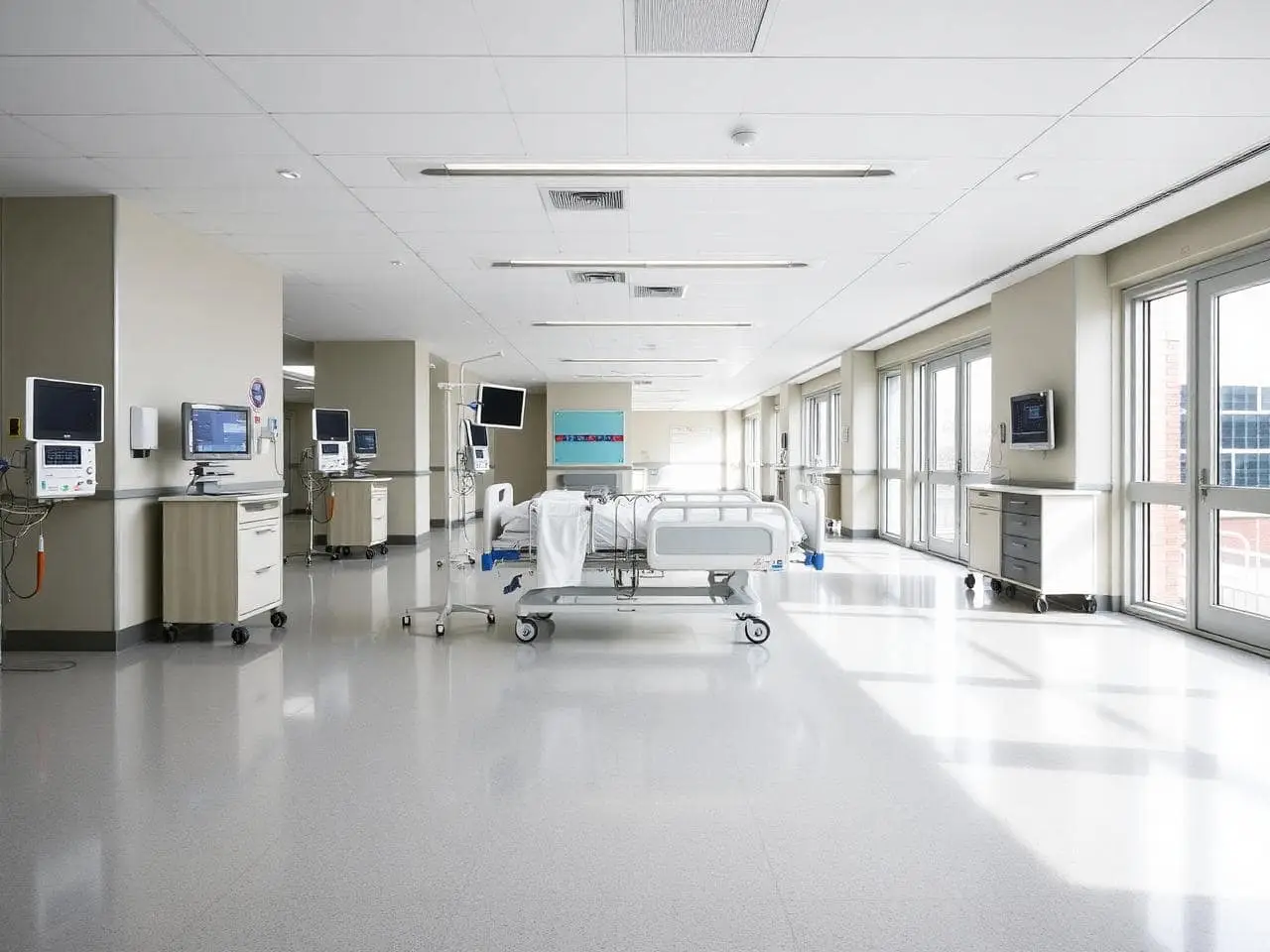 DHA Hospital — Ward & Treatment Refurbishment — flooring case study by Azeemah Floors