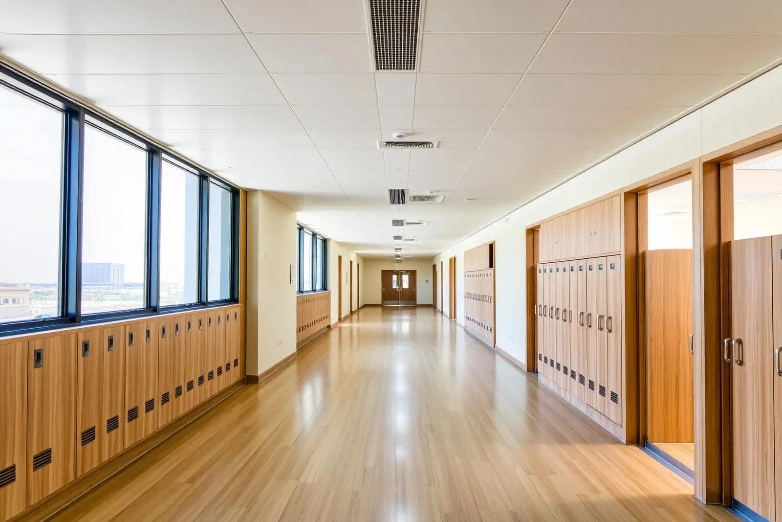Polyflor Silentflor PUR vinyl flooring at Victoria International School of Sharjah